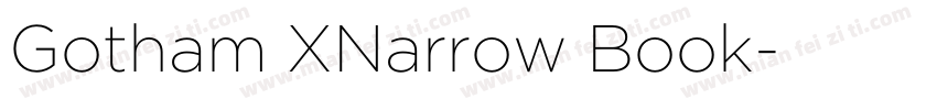 Gotham XNarrow Book字体转换